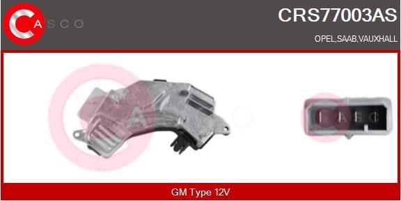 Casco CRS77003AS - Resistor, interior blower www.avaruosad.ee