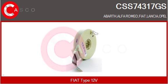 Casco CSS74317GS - Steering Angle Sensor www.avaruosad.ee