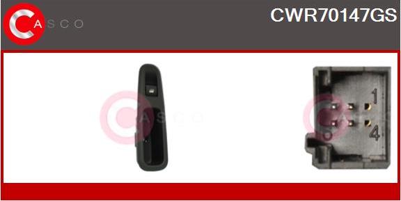 Casco CWR70147GS - Switch, window regulator www.avaruosad.ee