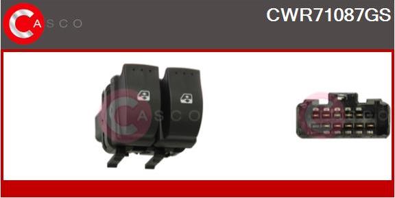 Casco CWR71087GS - Switch, window regulator www.avaruosad.ee