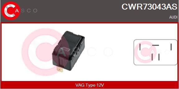 Casco CWR73043AS - Switch, window regulator www.avaruosad.ee
