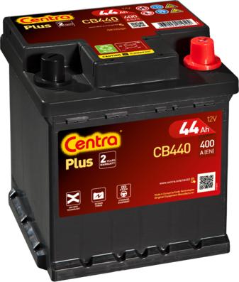 CENTRA CB440 - Стартерная аккумуляторная батарея, АКБ www.avaruosad.ee