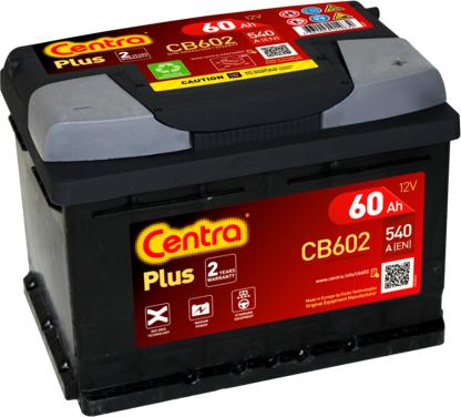 CENTRA CB602 - Стартерная аккумуляторная батарея, АКБ www.avaruosad.ee