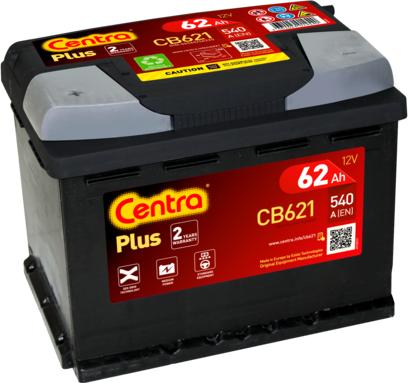 CENTRA CB621 - Стартерная аккумуляторная батарея, АКБ www.avaruosad.ee