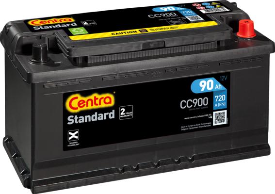 CENTRA CC900 - Стартерная аккумуляторная батарея, АКБ www.avaruosad.ee