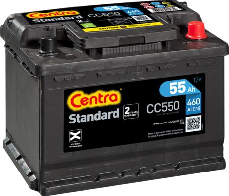 CENTRA CC550 - Стартерная аккумуляторная батарея, АКБ www.avaruosad.ee