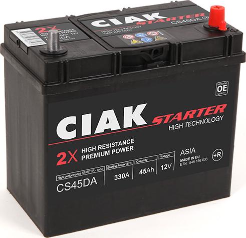 CIAKStarter CS45DA - Starter Battery www.avaruosad.ee