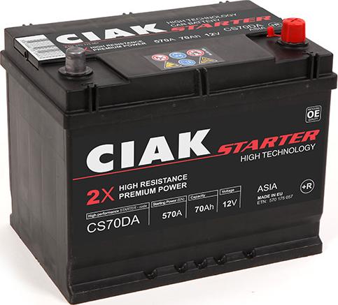 CIAKStarter CS70DA - Starter Battery www.avaruosad.ee