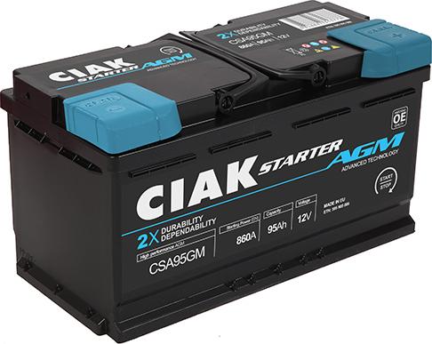 CIAKStarter CSA95GM - Starter Battery www.avaruosad.ee
