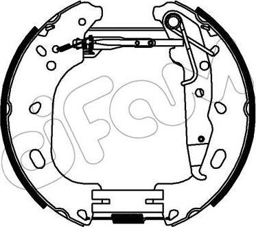 Cifam 151-333 - Brake Set, drum brakes www.avaruosad.ee