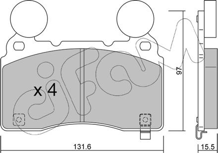 Cifam 822-1179-1 - Brake Pad Set, disc brake www.avaruosad.ee