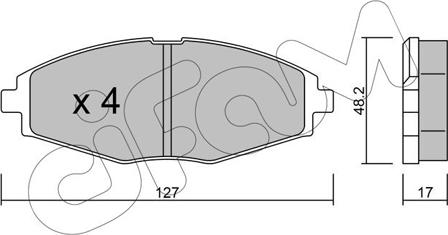 Cifam 822-293-0 - Brake Pad Set, disc brake www.avaruosad.ee