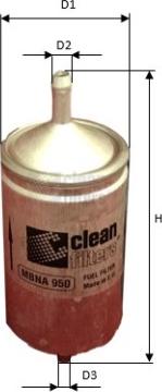 Clean Filters MBNA 950 - Fuel filter www.avaruosad.ee