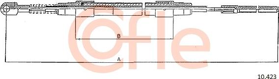 Cofle 10.423 - Cable, parking brake www.avaruosad.ee