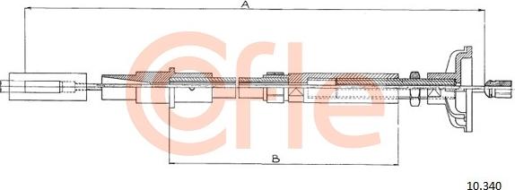 Cofle 10.340 - Clutch Cable www.avaruosad.ee