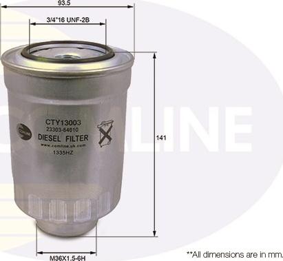 Comline CTY13003 - Fuel filter www.avaruosad.ee