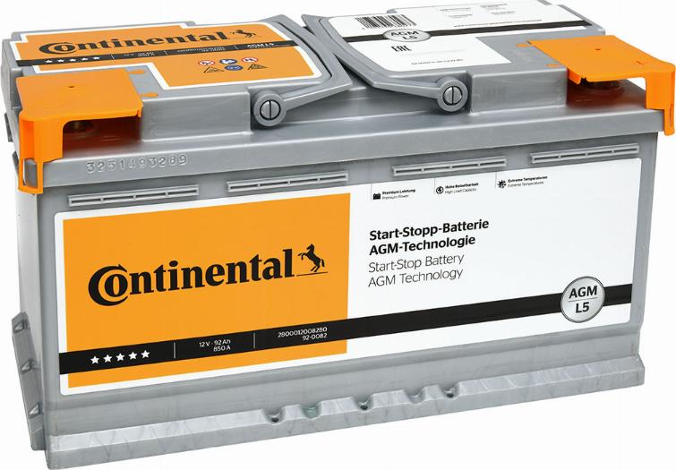 Continental 2800012008280 - Стартерная аккумуляторная батарея, АКБ www.avaruosad.ee