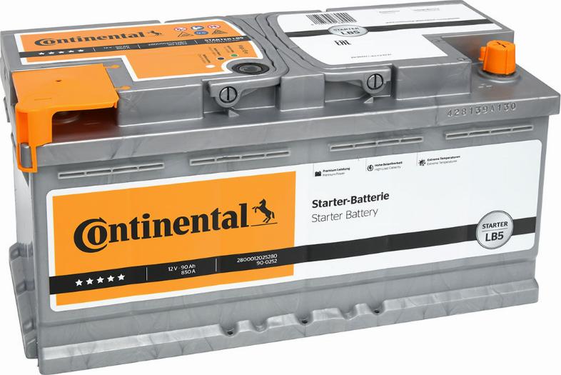 Continental 2800012025280 - Starter Battery www.avaruosad.ee