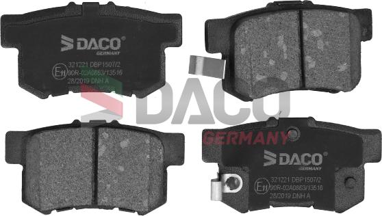 DACO Germany 321221 - Bremžu uzliku kompl., Disku bremzes www.avaruosad.ee