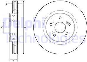 Delphi BG4808C - Disco de freno www.avaruosad.ee
