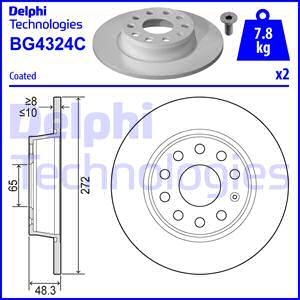 Delphi BG4324C - Brake Disc www.avaruosad.ee