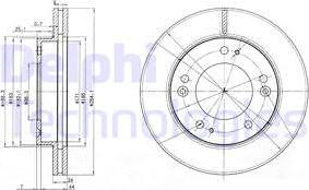 Delphi BG3226 - Disque de frein www.avaruosad.ee