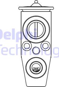 Delphi CB1007V - Expansion Valve, air conditioning www.avaruosad.ee