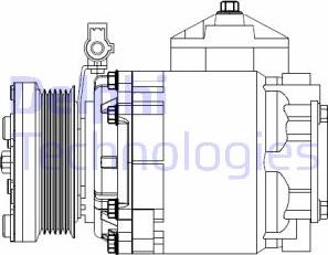 Delphi CS20525 - Compressor, air conditioning www.avaruosad.ee