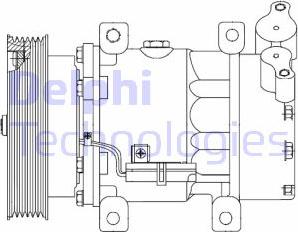 Delphi CS20523 - Compressor, air conditioning www.avaruosad.ee