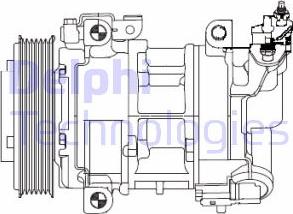 Delphi CS20325 - Compressor, air conditioning www.avaruosad.ee