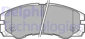 Delphi LP964 - Kit de plaquettes de frein, frein à disque www.avaruosad.ee