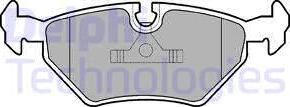 Delphi LP555 - Brake Pad Set, disc brake www.avaruosad.ee