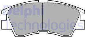 Delphi LP633 - Brake Pad Set, disc brake www.avaruosad.ee