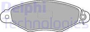 Delphi LP1519 - Brake Pad Set, disc brake www.avaruosad.ee