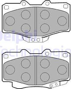 Delphi LP854 - Brake Pad Set, disc brake www.avaruosad.ee