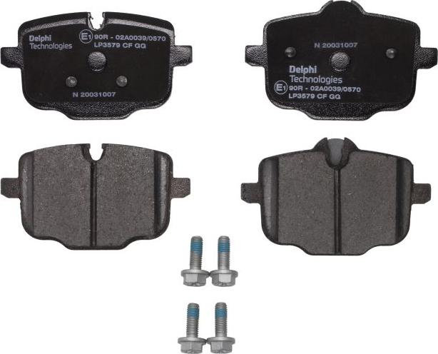 Delphi LP3579 - Kit de plaquettes de frein, frein à disque www.avaruosad.ee