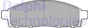 Delphi LP2074 - Brake Pad Set, disc brake www.avaruosad.ee