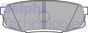 Delphi LP2154 - Тормозные колодки, дисковые www.avaruosad.ee