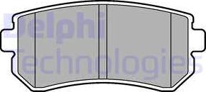 Delphi LP2303 - Brake Pad Set, disc brake www.avaruosad.ee