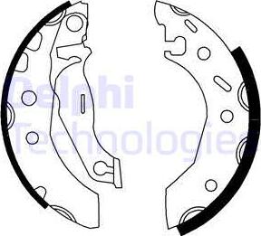 Delphi LS1728 - Brake Set, drum brakes www.avaruosad.ee