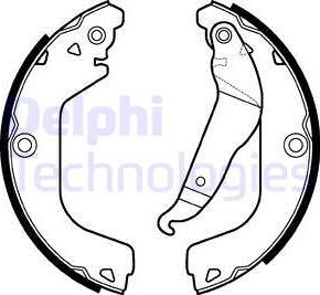 Delphi LS2123 - Brake Set, drum brakes www.avaruosad.ee