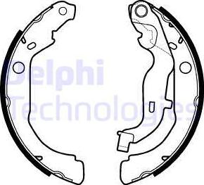 Delphi LS2127 - Brake Set, drum brakes www.avaruosad.ee