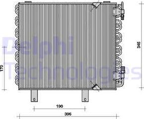 Delphi TSP0225019 - Condenser, air conditioning www.avaruosad.ee