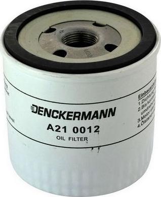 Denckermann A210012 - Oil Filter www.avaruosad.ee