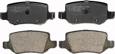 Denckermann B110891 - Brake Pad Set, disc brake www.avaruosad.ee