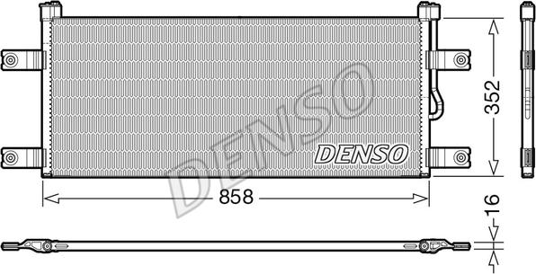 Denso DCN99069 - Конденсатор, кондиционер www.avaruosad.ee
