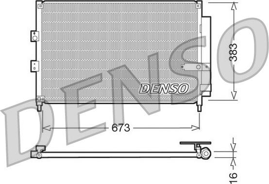 Denso DCN40003 - Condenser, air conditioning www.avaruosad.ee
