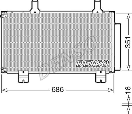 Denso DCN40028 - Condenser, air conditioning www.avaruosad.ee