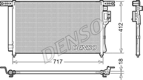 Denso DCN41008 - Condenser, air conditioning www.avaruosad.ee