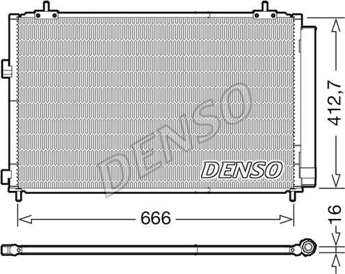 Denso DCN50059 - Конденсатор, кондиционер www.avaruosad.ee